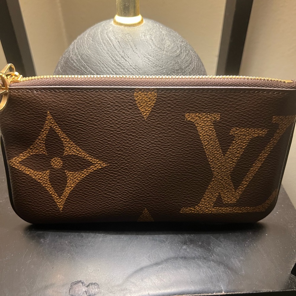 Louis Vuitton Brown and Gold Monogram Clutch
